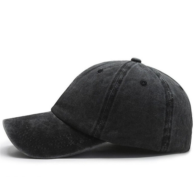 Retro zmiękczana bawełna jednokolorowa czapka bejsbolowa kobiet mężczyźni regulowana para czapka z daszkiem wysokiej jakości moda tata kapelusz czapka typu Snapback