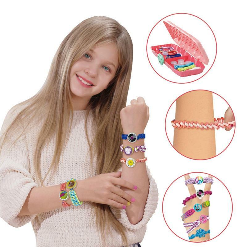 Набор для изготовления разноцветных браслетов «сделай сам», Набор для изготовления ювелирных изделий дружбы, подарки на день рождения и Рождество, быстрая игрушка для детей