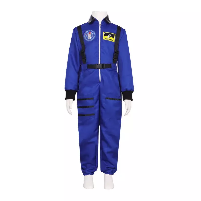 Costume da astronauta tuta spaziale per costumi Cosplay per adulti cerniera Costume di Halloween coppia tuta da volo Plus Size uniforme