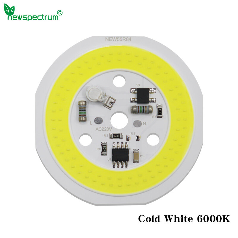 DOB-Chip LED de alto brillo, sin necesidad de controlador, COB, CA 220V, 9W, 12W, 15W, ahorro de energía para foco de bricolaje, Chips de bombilla de luz de inundación