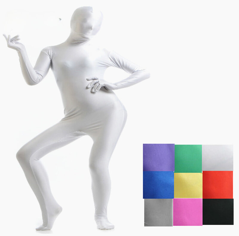 Adult  Full Body Zentai Suit Custom for Halloween Women Second Skin Tight Suits Spandex  Bodysuit Cosplay Costumes