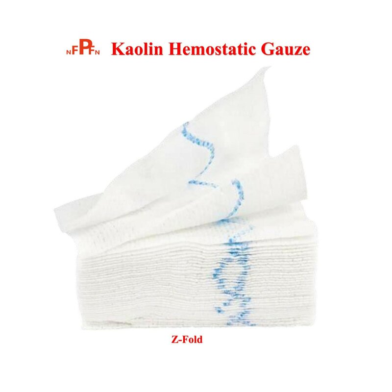 TCCC Tactical Kaolin Hemostatic Gauze Emergency Outdoor Binding Fixed Bandage First Aid Kit Medical Wound Dressing