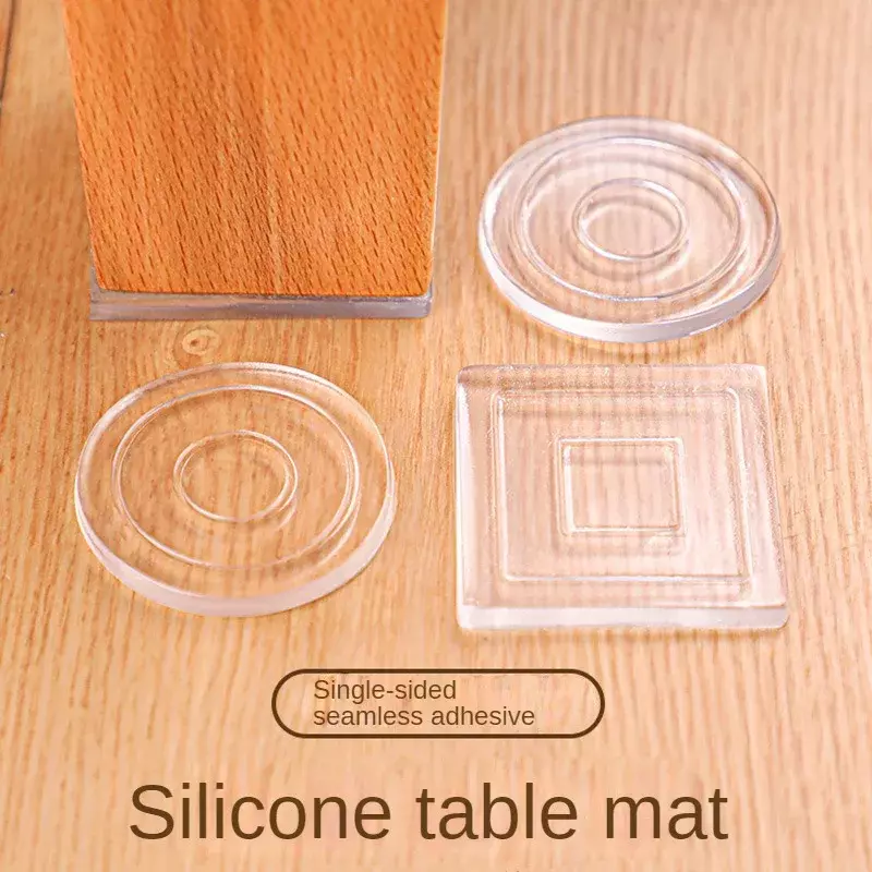 Pied de table anti-mobile en silicone, fixateur anti-brûlure, joint de meubles transparent, polymères de pied de lit, coin de table, canapé
