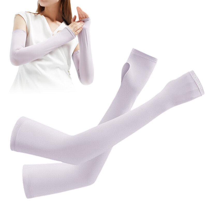 Outdoor Cycling Long Arm Sleeves Moisture-Wicking Solid Color Sunshade Sleeves n & Women Outdoor