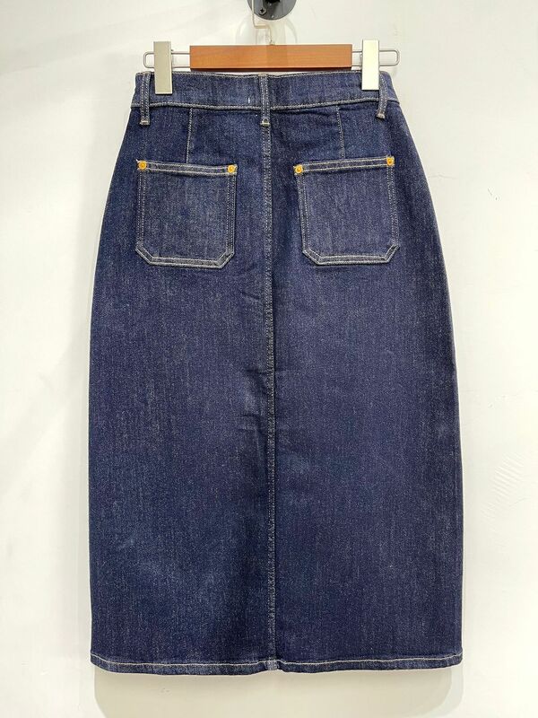 Damskie jeansowa spódniczka z wysokim stanem 2023 new fashion casual spódnica trzy czwarte