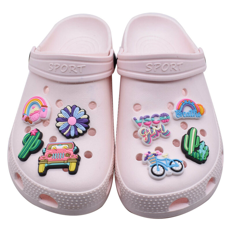 New Arrivals Summer Beach Shoe Charms for Croc Accessories Shoe Decorations Sandals Pins Kids Women Favor Gift