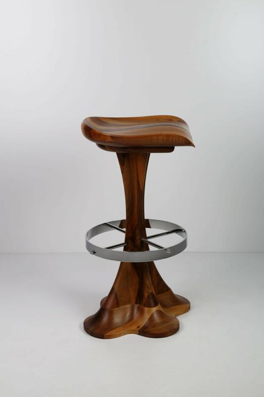 Роскошный Деревянный барный стул Liza из массива ореха