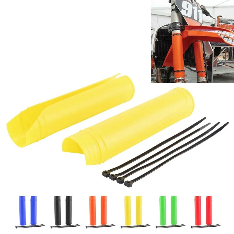 Motorcycle Fork Cover Guards Front Shock absorber Protection For SUZUKI RM125 RM250 RMZ250 RMZ450 DRZ400 DRZ400SM RMZ Dirt Bike