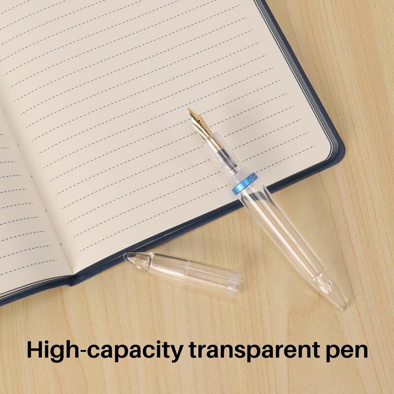 0.5Mm stalówka do pióra wiecznego z zakraplaczem o dużej pojemności przezroczyste długopisy biurowe artykuły szkolne dla studentów pisanie prezentów Stationer