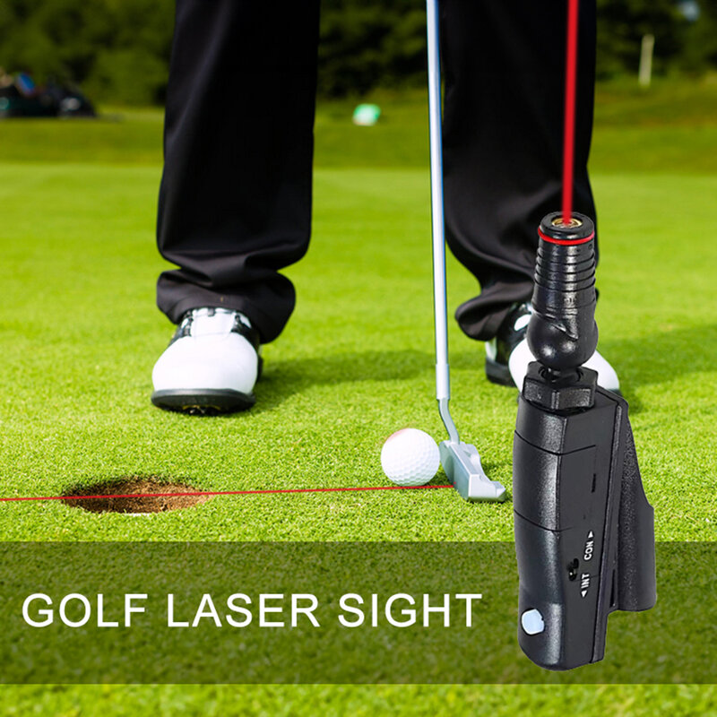 Golf Putter Laser Sight Set With Tripod Protection Box Golf Lasers Putting Trainer Golf Putting Aim Corrector Golf Practice Line