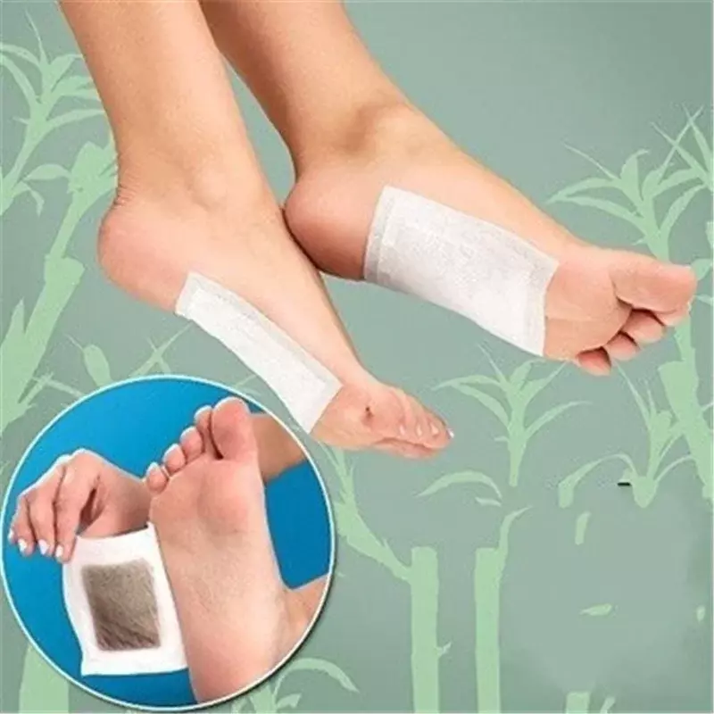 20 Teile/los Detox Fuß Patch Bamboo Pads Patches mit Adhersive Fußpflege Werkzeug Verbessern Schlaf Abnehmen Natürliche Pflanzliche Fuß Aufkleber