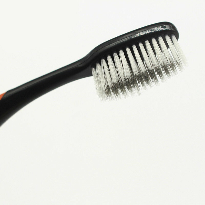 2022 venda quente ultra macio escova de dentes de bambu carvão nano escova de cuidado oral 625 nano-antibacteriano escova de dentes cabeças pretas