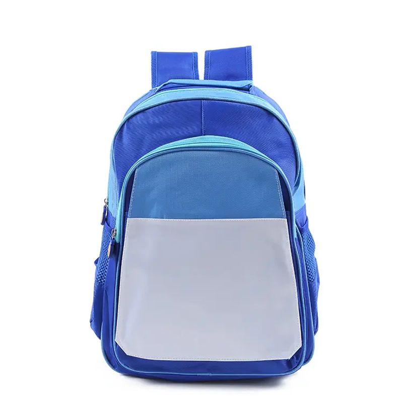 Sublimation White Blank Backpack Children Boys And Girls Big Size Schoolbag For Custom Design Logo Printing Christmas Gifts