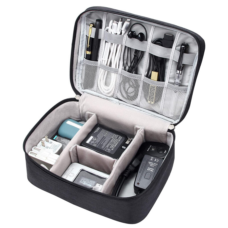 Портативная водонепроницаемая сумка-Органайзер для цифровых устройств и кабелей