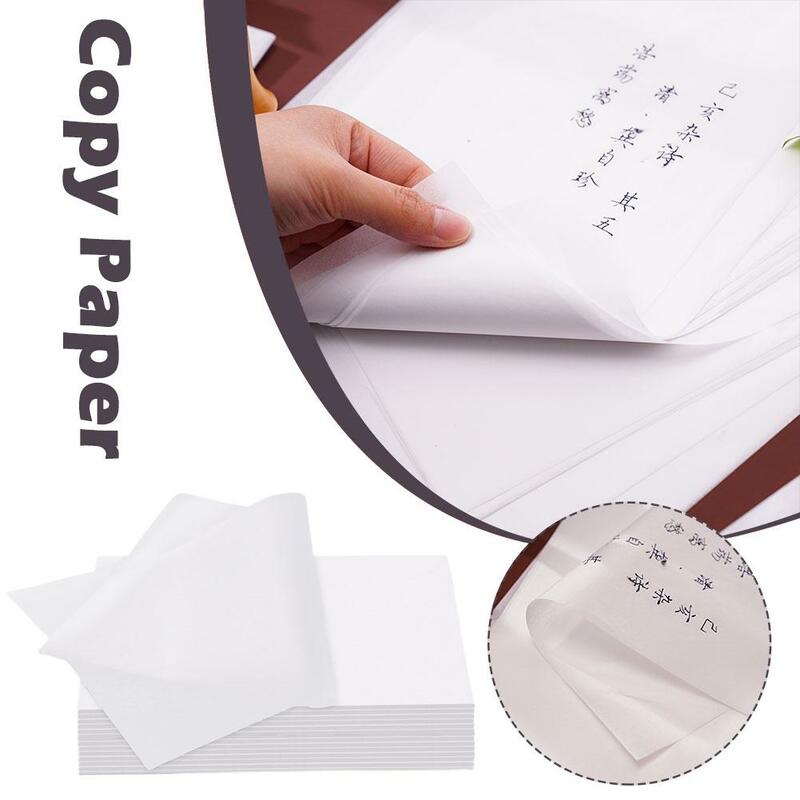 100 sheet/set Translucent Tracing Paper Writing Copying Paper Sheet Stationery Scrapbook Calligraphy Drawing 27*19cm Drawin C8W8