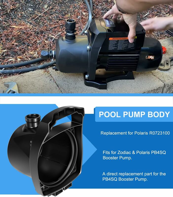 TM R0723100 Pool Pump Body Replacement Fit for Zodiac & Polaris PB4SQ Booster Pump Housing Part
