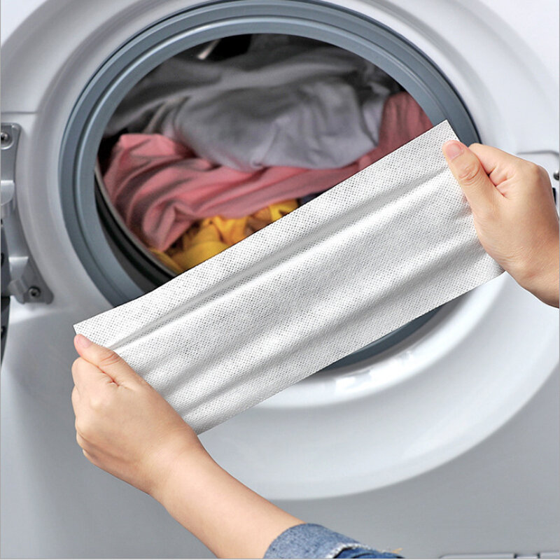 O anti pano tingido do papel da absorção da cor da folha da prova do coletor da cor de 100 pces deixa a cor da lavanderia corre remove a folha na máquina de lavar roupa
