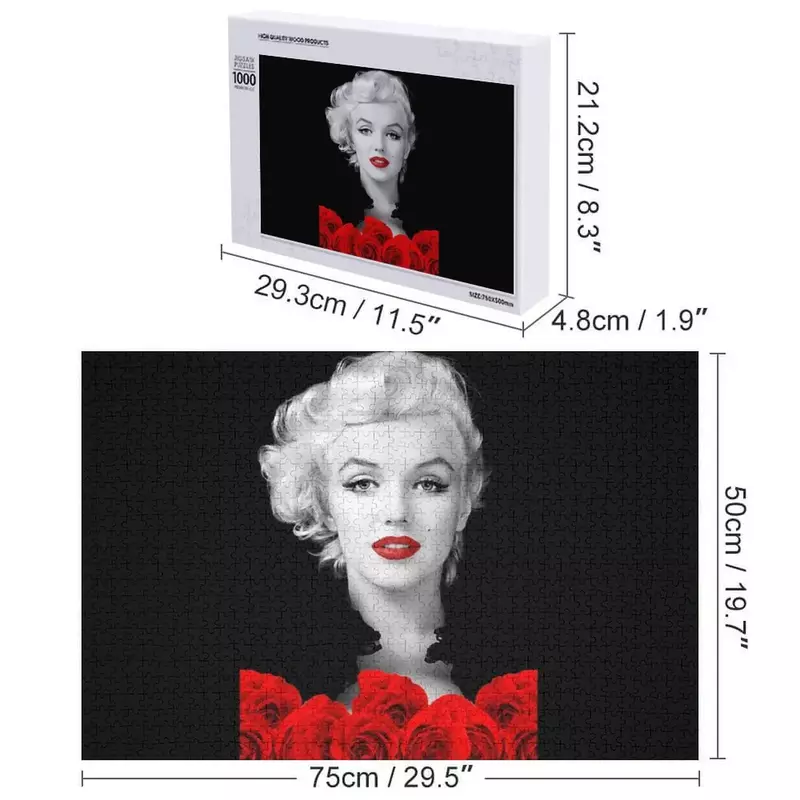 Marilyn Monroe - Love - D70 Jigsaw Puzzle regali personalizzati foto personalizzate composizioni in legno personalizzate per Puzzle per bambini