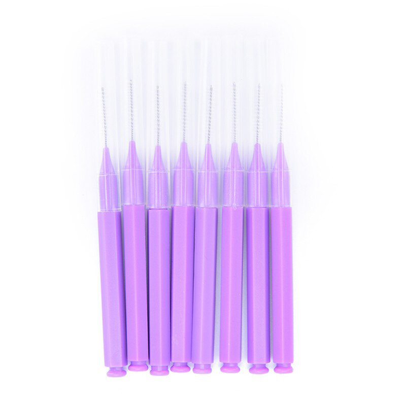 20 buah sikat pembersih inter-gigi dengan bulu lembut mudah digunakan alat pembersih gigi untuk penggunaan rumah pribadi sehari-hari