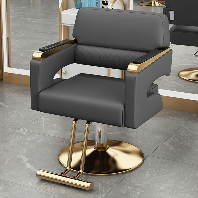 Wygodne nowoczesne krzesła fryzjerskie piękno obrotowe estetyczne stylistka krzesła fryzjerskie fryzjerska Silla Barberia luksusowe meble