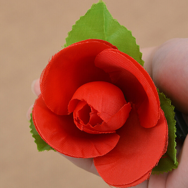 Появляющаяся красная роза волшебный трюк Складной Красный цветок появляются новые складные маленькие опора