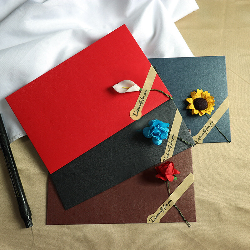 16pcs/lot Envelope Set Stationery Supplies Envelopes for Wedding Invitations Business High-grade Postcards Extract Envelope