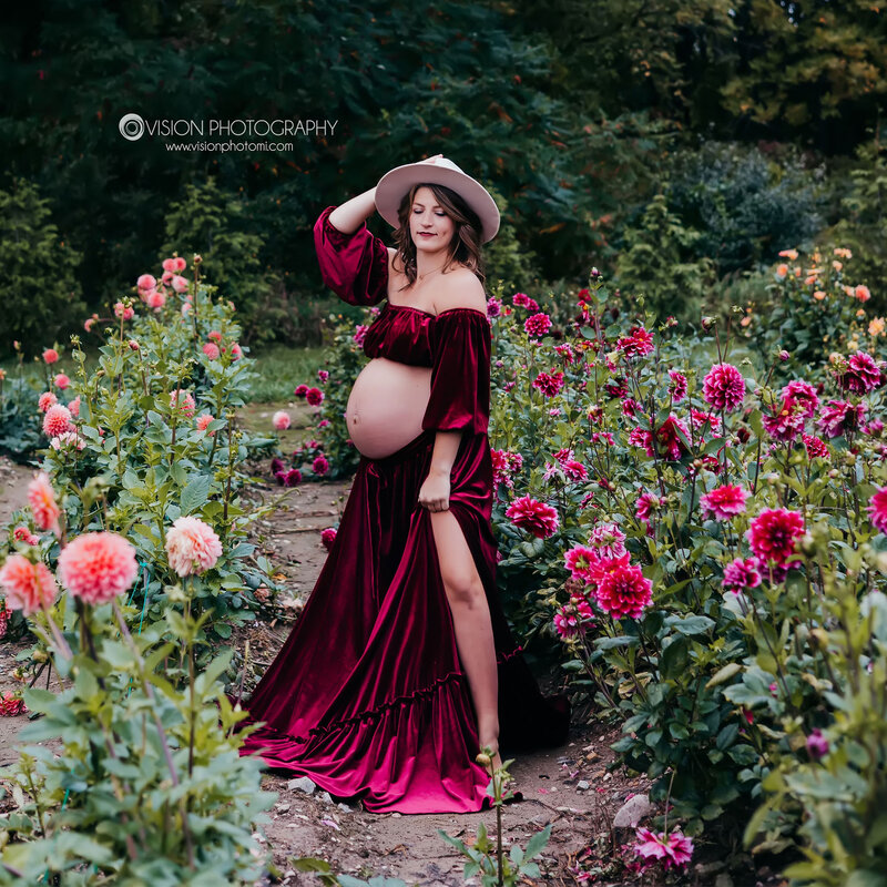Don & Judy-vestido De novia elegante para mujer embarazada, traje De noche con hombros descubiertos bohemio, maternidad, sesión De fotos