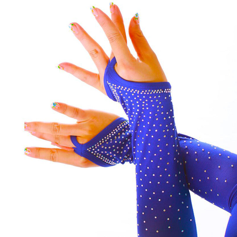 Сексуальные кружевные перчатки для танцев и выступлений на сцене, женские сетчатые перчатки со вспышкой, перчатки с открытыми пальцами S155