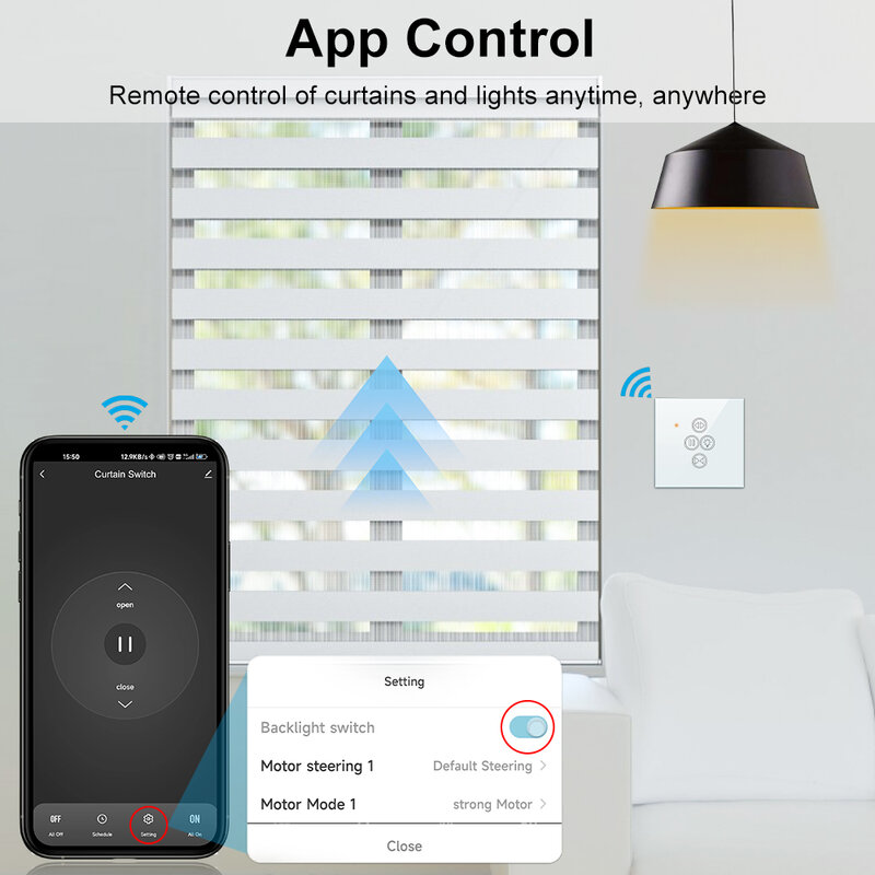 LoraTap Tuya Смарт жизнь WiFi рольставни занавес светильник переключатель для электрических моторизованных жалюзи работа для Alexa Google домашний голос