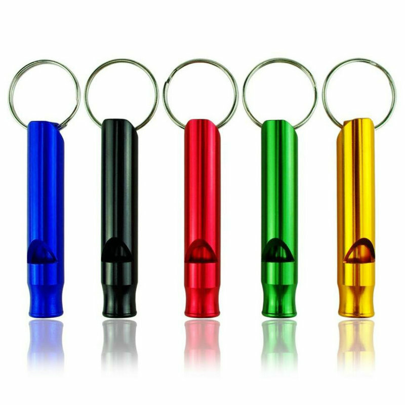 Multifuncional Alumínio Emergency Survival Whistle, Keychain portátil, ferramentas ao ar livre, Camping, Caminhadas, 1 Pc, 5 Pcs, 10Pcs