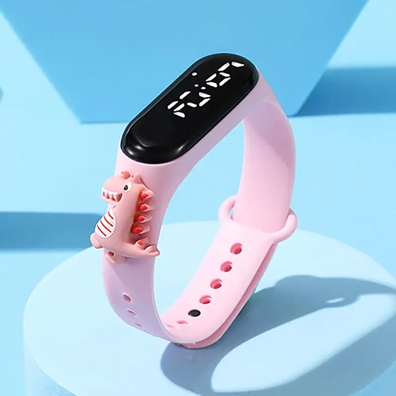 Jam Tangan Pintar Tahan Air untuk Anak Laki-laki Perempuan LED Digital Elektronik Jam Tangan Anak Gelang Olahraga Bayi Hadiah Ulang Tahun