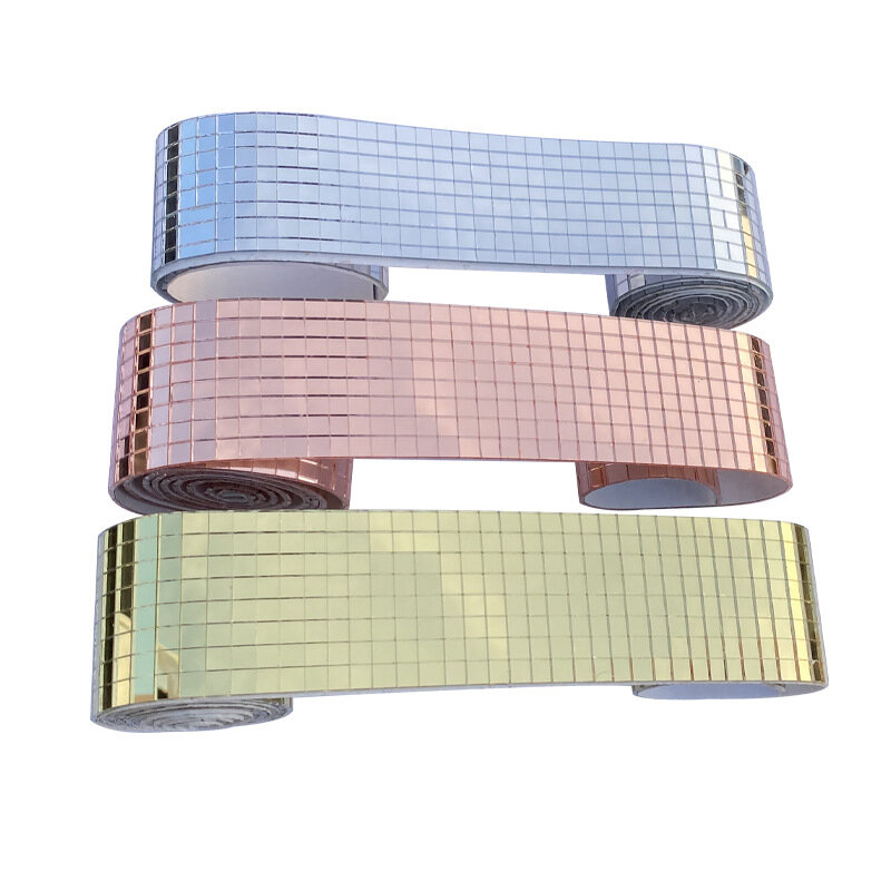 Auto-adesivo Mini mosaico quadrado telhas para decoração Home, espelho, mosaico de vidro, artesanato DIY, adesivo de parede fundo, banheiro