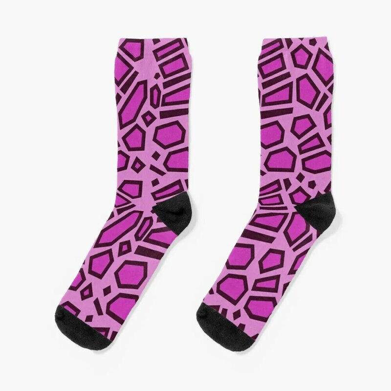Meias Kipo Pink Mega Jaguar para homens e mulheres, tornozelo, moda japonesa, manchas