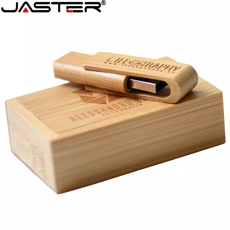 customer LOGO wooden rotatable usb flash drive natural wood turn over pendrive 4GB 8GB 16GB 32GB 64GB memory stick