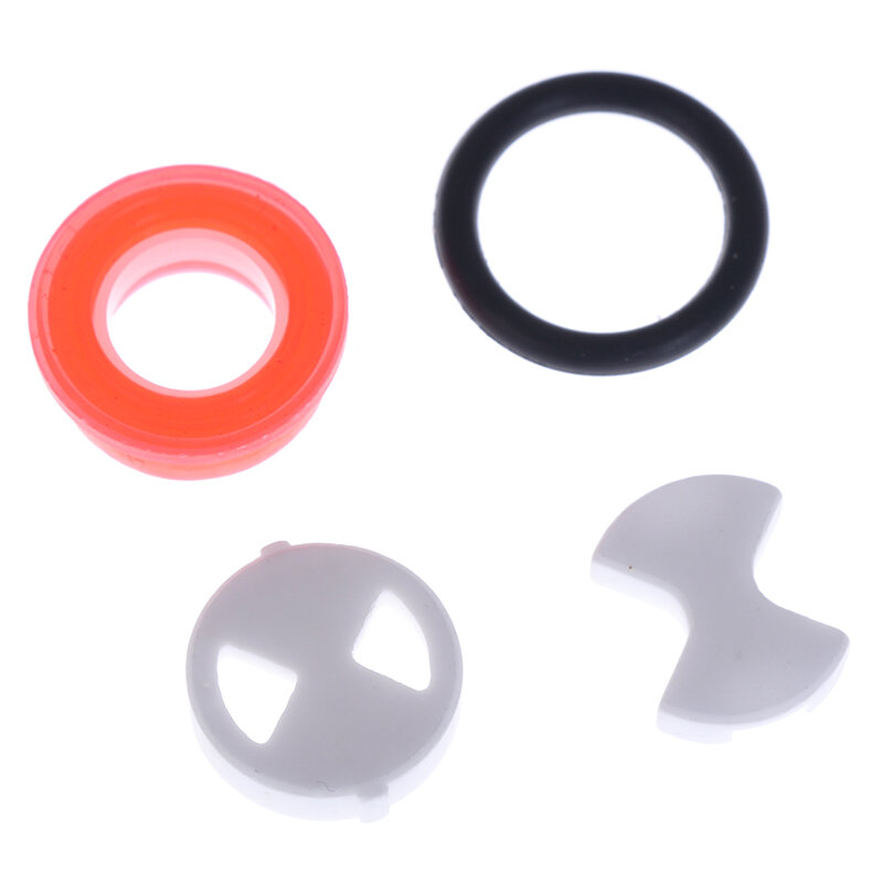 Reemplazo de giro de inserción de arandela de silicona de disco de cerámica, 1/2 "para grifo de válvula, 8 piezas por juego