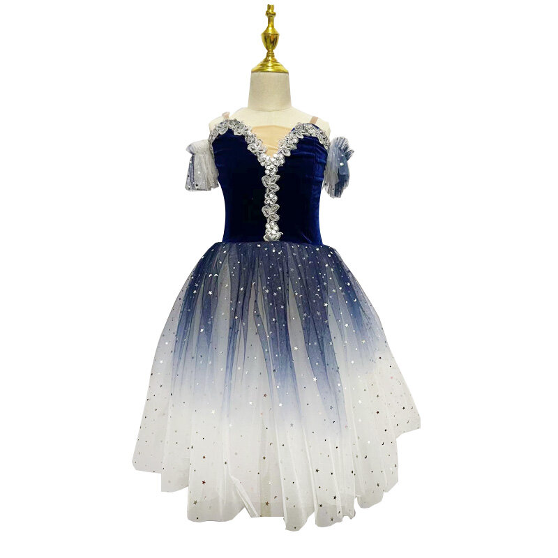 Детская Фата с поясом, одежда для балета и представлений для взрослых, длинная юбка с маленьким лебедем, танцевальное платье с блестками для принцессы, униформа