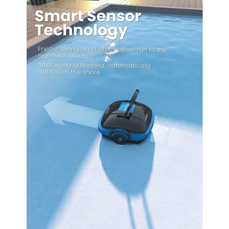WYBOT-limpiador de piscina robótico inalámbrico, aspirador automático de piscina, succión potente, IPX8 a prueba de agua, doble Motor, filtro fino de 180 μm