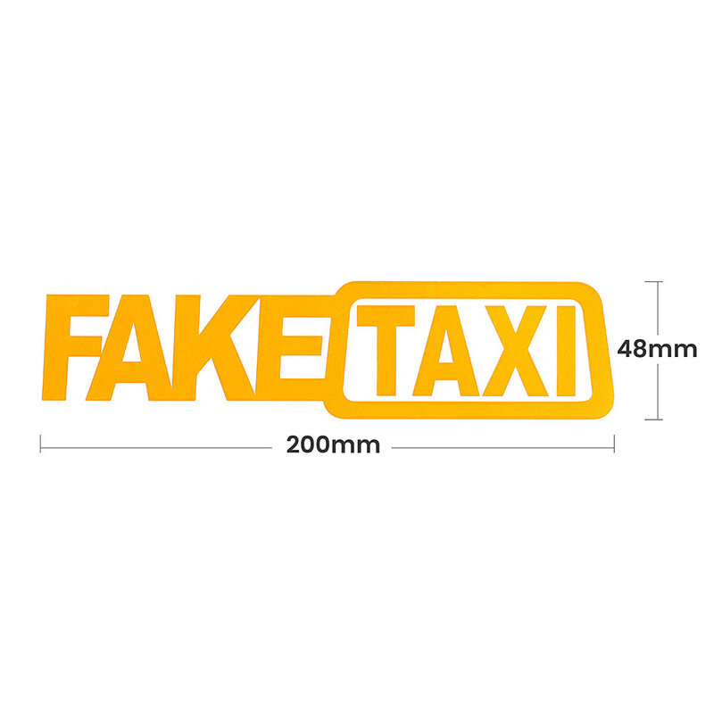 1 Pcs Funny Fake Taxi Auto Auto Sticker Decal Emblem Zelfklevend Vinyl Stickers Auto Venster Lichaam Bumper Motorfiets Auto styling