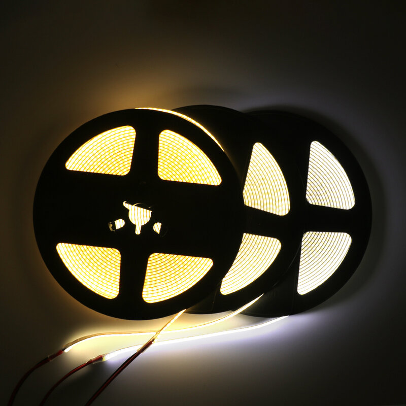 5mm 5V COB LED Streifen Licht USB Hohe Dichte Lineare Beleuchtung 320led Außenweihnachtsweihnachtsschnur-feenhafte/m Dimmbar Flexible Led Band warme Natürliche Weiß 9 Farben