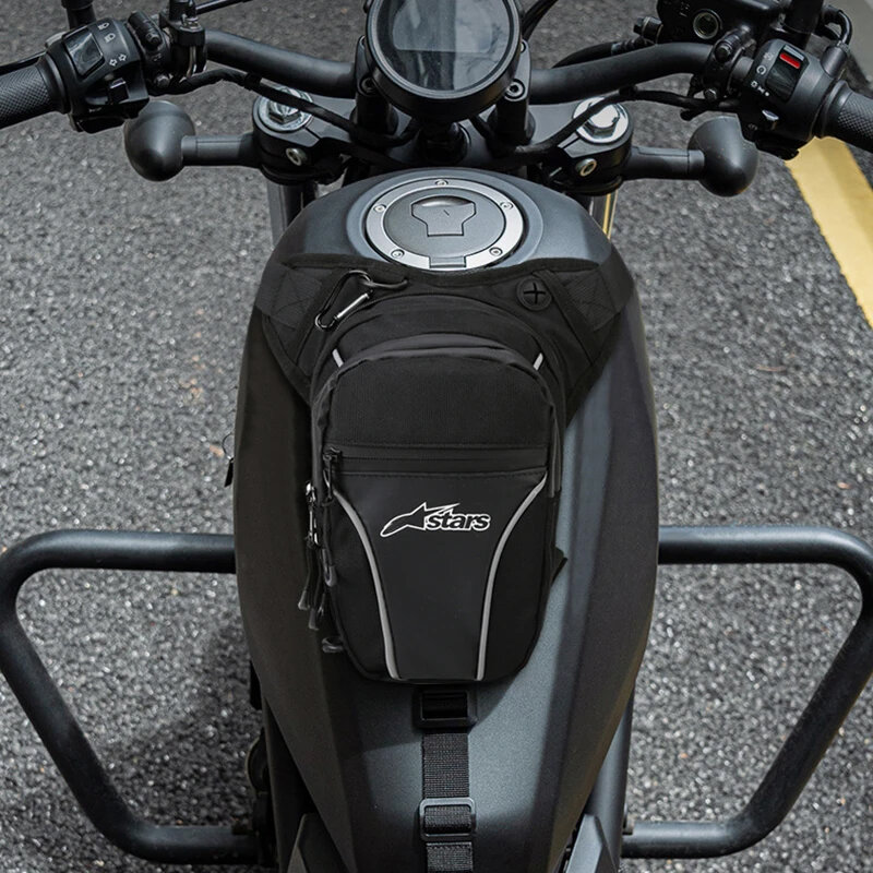 Borsa laterale per gamba moto EVA Hard Shell Outdoor Casual marsupi borsa per cellulare da moto Hip Bum Pack A Star