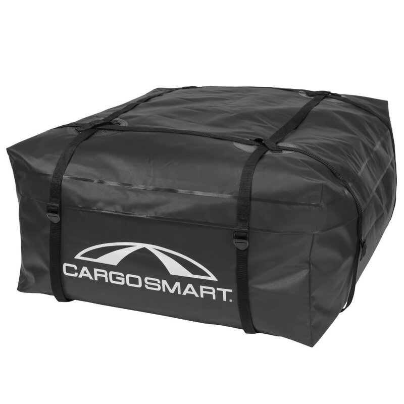 Tas Carrier คาร์ท็อปรถแบบนิ่มขนาด10คิวบิกฟุตใหม่2023สีดำ