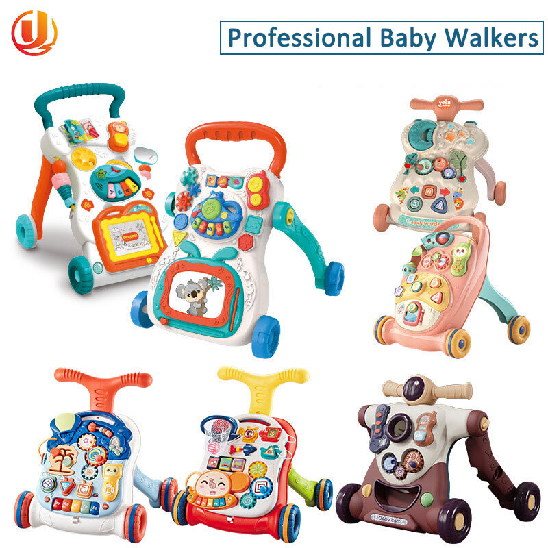 Jxb Baby Walker mit Musik Gewicht Tank Baby Walker Spielzeug Paint Board Baby Walker Multifunktion