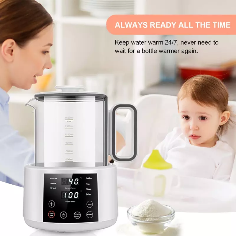 Calentador instantáneo de leche para bebé, botella de alimentación, dispensador de fórmula, hervidor eléctrico con Control de temperatura preciso para Fórmula