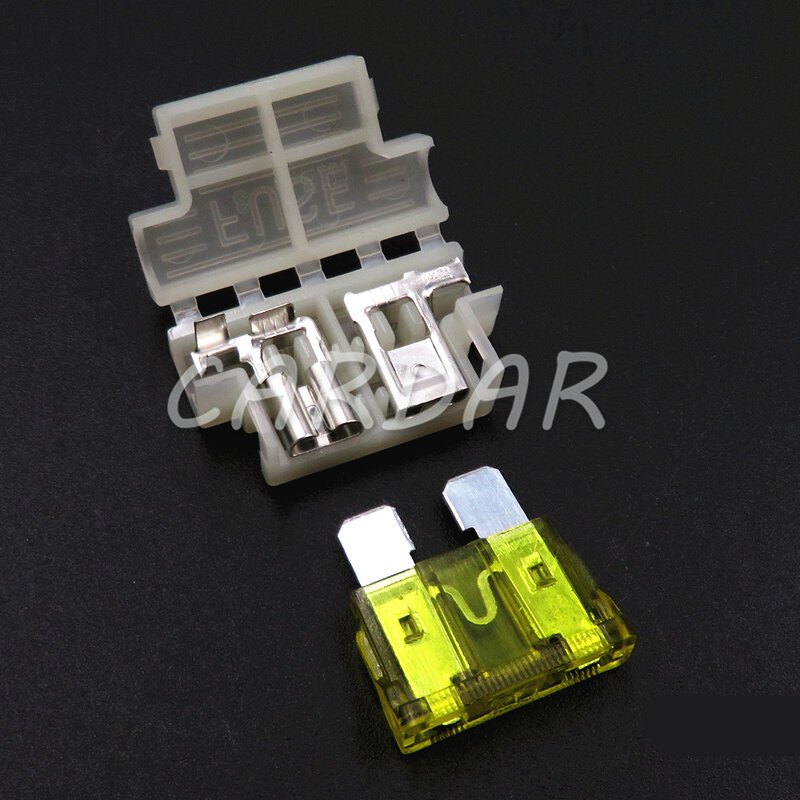 1 Set 1 Way Auto Standard Middle Fuse Holder Car Middle Fuses Box Automobile Blade Type Fuse Block