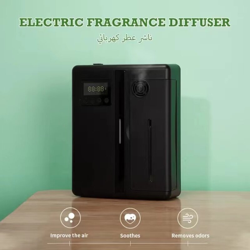 Diffuser Aroma listrik 160ML bau listrik untuk rumah 300m Shop minyak esensial pemasangan pada dinding Diffuser perangkat wewangian Arab Saudi