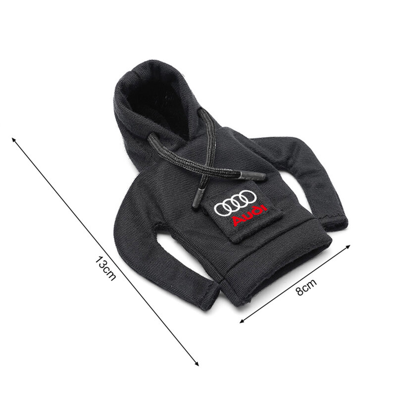 Hoodie Handle Creative Car gear lever hoodie Shift Lever Cover Funny Auto Interior Accessories Styling For Audi Sline A3 A4 B8