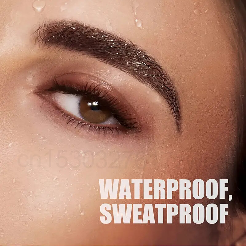 Lápiz de cejas de 4 puntos Para Mujer, prueba de agua líquido a lápiz de cejas, maquillaje de larga duración, microhoja cosmética