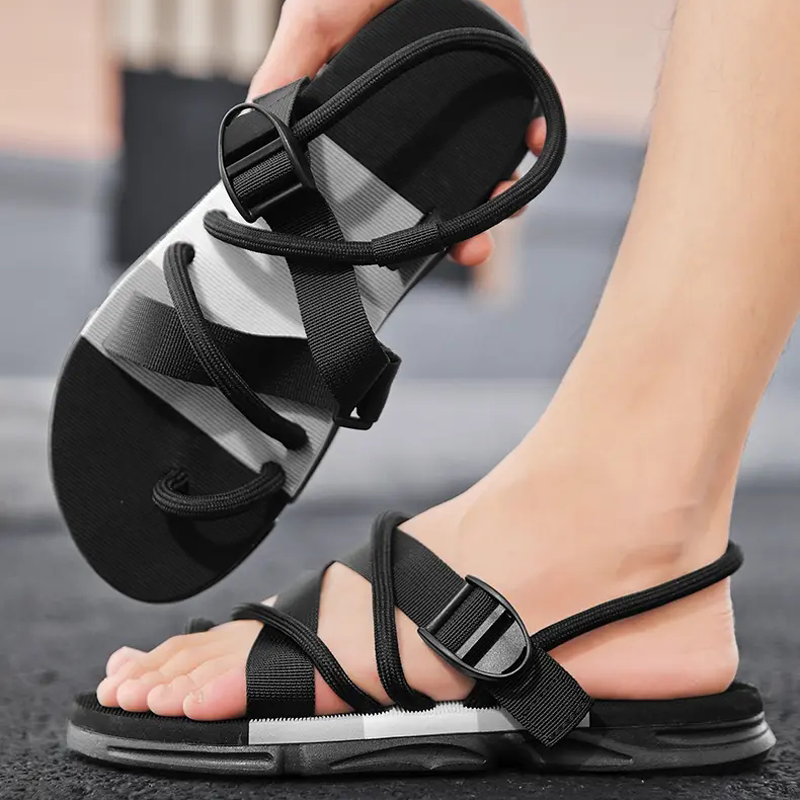 Mode Herren Strands chuhe neue coole Sommer mode All-Match Casual Sandalen einfache und bequeme Anti-Rutsch-Outdoor-Schuhe