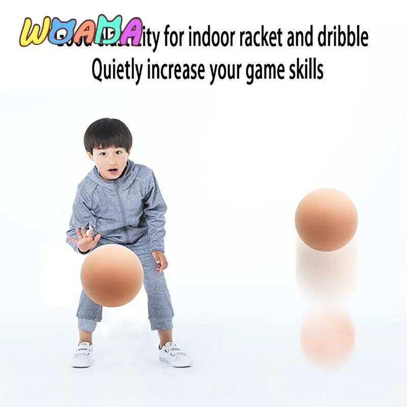 Balle élastique souple en éponge solide, petite taille, réduction du bruit muet, jeux de développement, jouet d'extérieur pour bébé, sports d'intérieur, 15cm