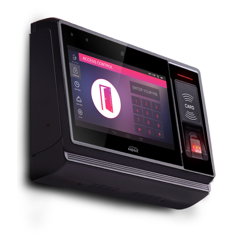 Máquina de asistencia de tiempo, dispositivo biométrico 4G, WIFI, NFC, BLE, RFID, con huella dactilar